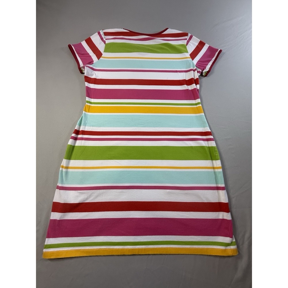 Three Friends Colorful Striped Ladies Dress Cotton/Spandex Size M - Picture 11 of 11